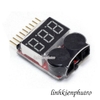Bộ báo pin thấp kèm hiển thị LED 1S–8S Lipo/Li-ion/LiFe – LKPT940622