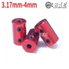 Khớp nối trục màu đỏ 3.17mm 4mm