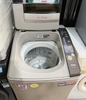 Máy giặt cũ Sanyo thùng nghiêng 7kg lòng inox không rỉ mới 95%
