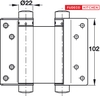 Bản lề 2 chiều Hafele 927.97.020