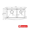 Chậu rửa Konox KN8450DA