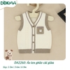 DA2260 Áo len ghile cài giữa