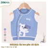 DA2262 Áo len gile cài lệch