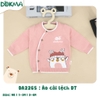 DA2265 Áo cài lệch dài tay
