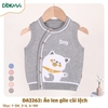 DA2262 Áo len gile cài lệch