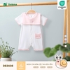 Body cài giữa cộc tay kèm yếm (1-9M)