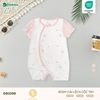 Body cài lệch cộc tay