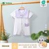 Body cài giữa cộc tay kèm yếm (1-9M)
