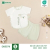 Bộ cài lệch cộc tay