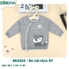 DA2265 Áo cài lệch dài tay