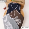 DA2269 Áo gile len BT cổ tim