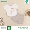 Bộ cài lệch cộc tay