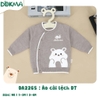 DA2265 Áo cài lệch dài tay