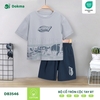 Bộ quần áo cổ tròn cộc tay Dokma