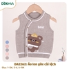 DA2262 Áo len gile cài lệch