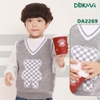 DA2269 Áo gile len BT cổ tim