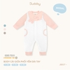 Bộ body cài giữa phối yếm dài tay