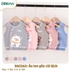 DA2262 Áo len gile cài lệch