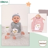 DA2262 Áo len gile cài lệch