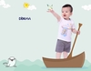DA892 Áo cài vai cộc tay BT (9-36M)