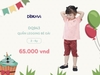 DQ943 Quần legging bé gái in khổ (2-6T)
