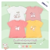 DA1355 Áo cài vai cộc tay bé gái (12-36M)