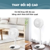 [Chính hãng] Quạt cây điều khiển từ xa, gấp gon, công nghệ mới từ Nhật Bản, thương hiệu Iris Ohyama, LTD-22T