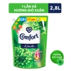 Nước xả vải Comfort một lần xả hương gió xuân 2.8L/túi