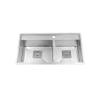 Chậu rửa 2 hố inox Malloca MS 6304ST