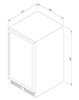 Tủ rượu độc lập âm tủ 1 vùng nhiệt độ 30cm 50L Malloca MWC20BG
