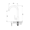 Vòi lạnh Chrome Malloca K1603CL