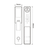 Khóa Điện Tử KASSLER KL-868 CNC BLUE GREY APP