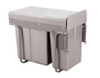 THÙNG RÁC ĐÔI GẮN CÁNH, RAY ÂM GIẢM CHẤN - R019