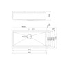 Chậu rửa đôi không cánh Slide Malloca MS 861