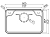 Chậu rửa GrandX GX8050JP Hikari