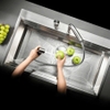 Vòi nóng lạnh dây rút inox 304 Malloca LuxSteel K068PO