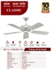 QUẠT TRẦN TRANG TRÍ MR.VŨ QUẠT TRẦN CLASSIC WH