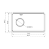 Chậu rửa bát KONOX Dekor JP8044SU-L