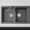 Chậu rửa đá Granite 2 hố Titanium K-50073
