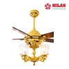 Quạt Trần FENGYE-MILAN FY968 Thân Đồng Mạ Vàng