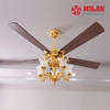 Quạt Trần FENGYE-MILAN FY968 Thân Đồng Mạ Vàng