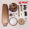 Quạt Trần FENGYE-MILAN FY568 Màu Đồng Cát 1,06m