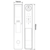 Khóa Điện Tử KASSLER KL-868 CNC BLUE GREY APP (REMOTE)