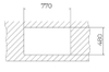 Chậu đá nhân tạo TEKA NOVA 80 WS-TG 1B