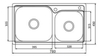 Chậu rửa KAFF INOX  KF-P7843