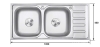 Chậu rửa KAFF  INOX  KF-P10545