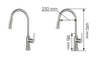 Vòi Rửa Inox KAFF  KF-FC9014