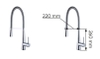 Vòi Rửa Inox KAFF  KF-FC9106