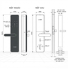 Khóa Điện Tử BOSCH ID40 Titanium Gray