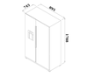 Tủ Lạnh Side By Side KAFF KF-BCD606MBR